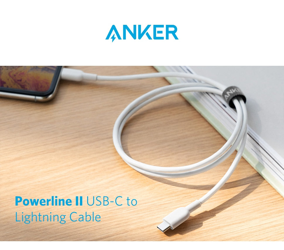 Anker USB Charger Cable type C to Lightning Cable Powerline II for iPhone 13 Fast Charging Cable USB Data Line MFi Certified