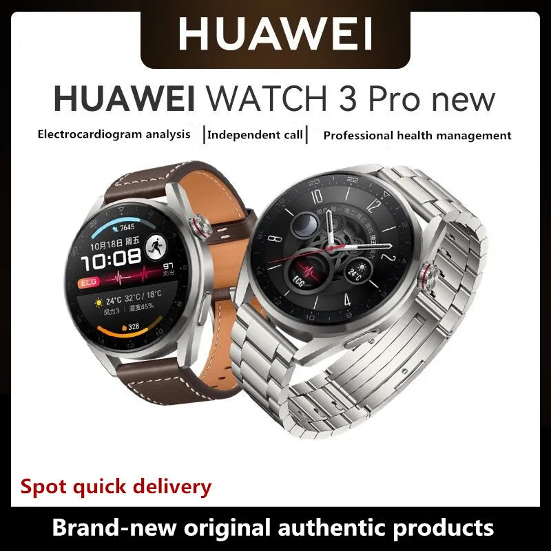 Huawei Watch 3 Pro new Call Smart Watch Sports Health Waterproof Watch Blood Oxygen Heart Rate Detection