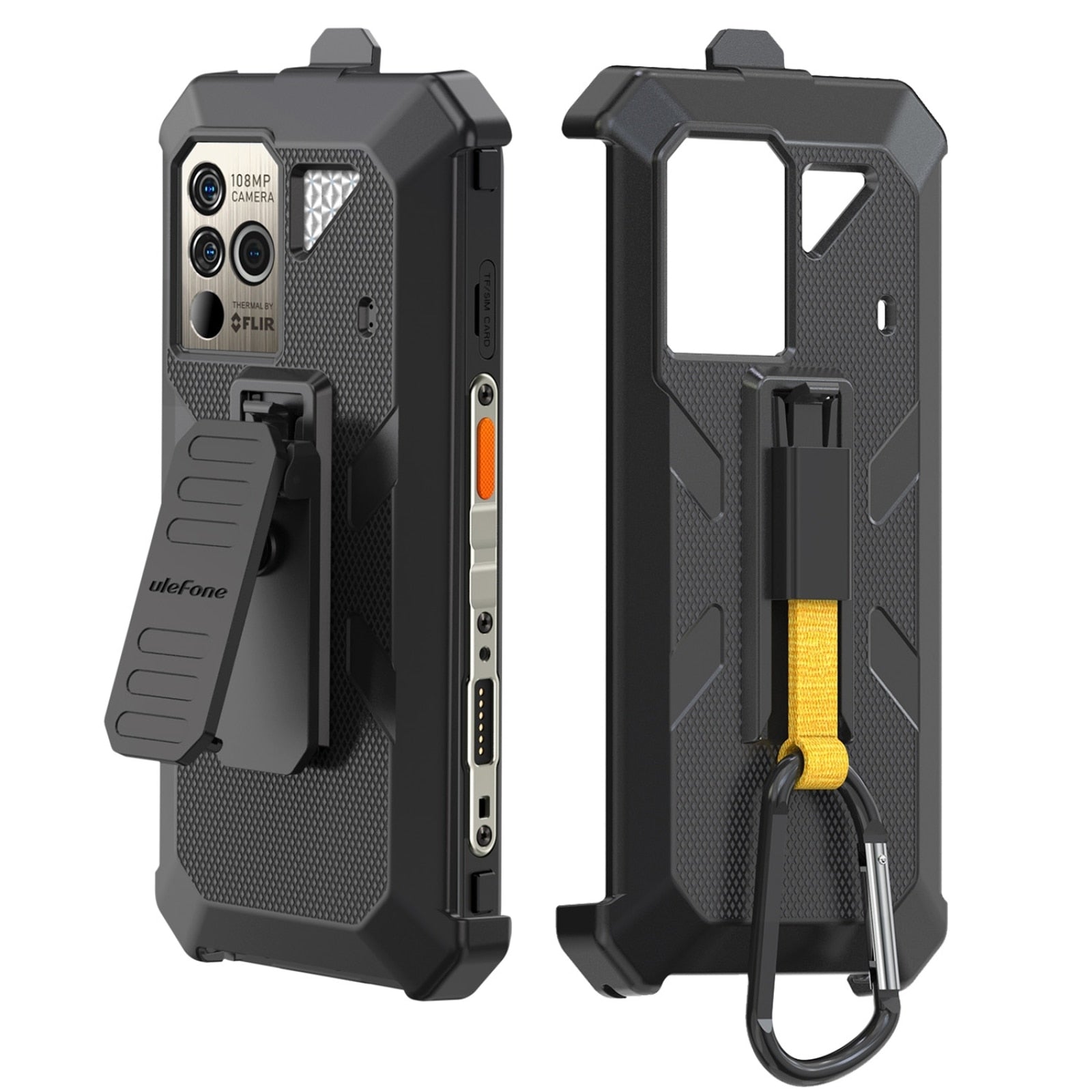 For Ulefone Power Armor 18T Ulefone Back Clip Phone Case with Carabiner For Ulefone Armor 18T / 18 / 19 / 19T