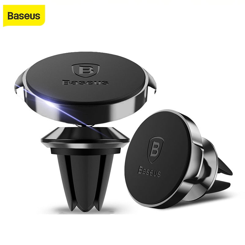 Baseus Car Phone Holder For iPhone Samsung Xiaomi 360 Degree Magnetic Phone Holder Air Vent Mount Car Cell Phone Holder Stand