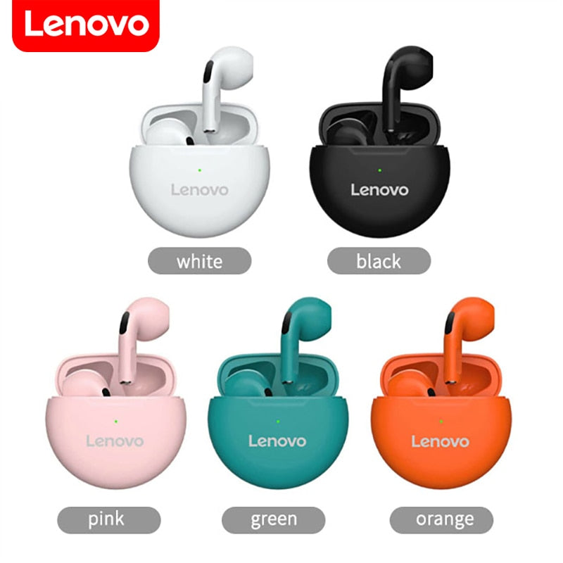 Lenovo Pro6 TWS Wireless Headphones Bluetooth Earphones Sports Headset Earbuds Fone Hearding Aids Stereo New With Mic For Phones
