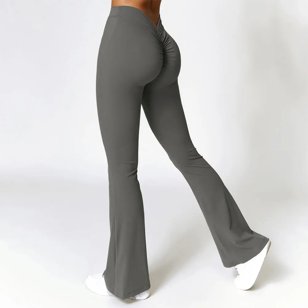 Women Flare Pants Sport Seamless Leggings High Waist Yoga Leggings Gym Workout Fitness Quick Dry Push Up Yoga Pants Female Tight