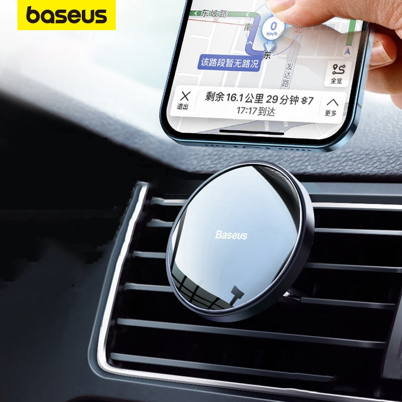 Baseus Magnetic Car Phone Holder Air Vent Universal for iPhone 12 13 Pro Smartphone Car Phone Stand Support Clip Mount Holder