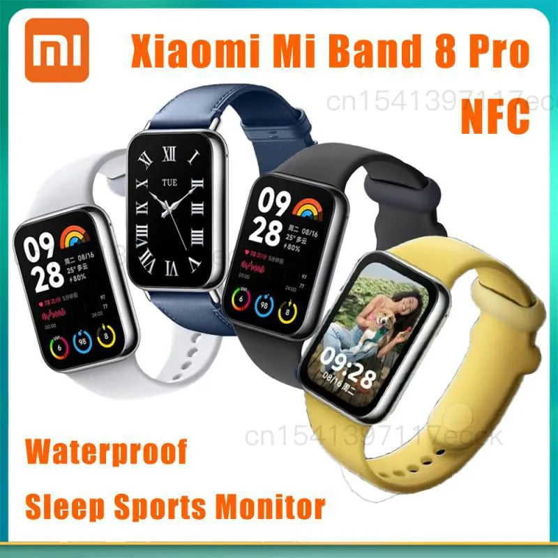Xiaomi Mi Band 8 Pro 1.74 inches 60Hz AMOLED Full Color Smart Watch Heart Rate Blood Oxygen Waterproof Sports Monitor Bracelet
