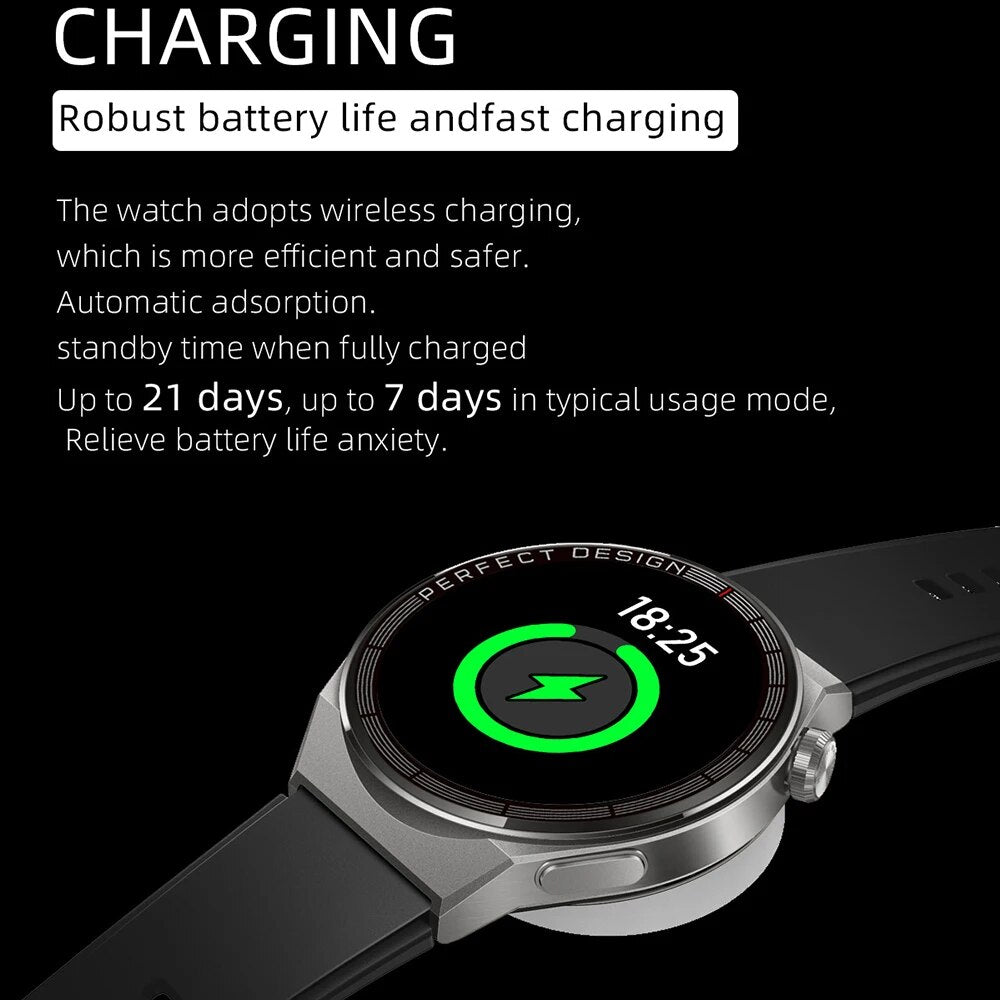 2023 New Smart Watch Men Android AT3 IP68 Waterproof NFC Smartwatch Wireless Charging Bluetooth Call Men Women Watch for Samsung