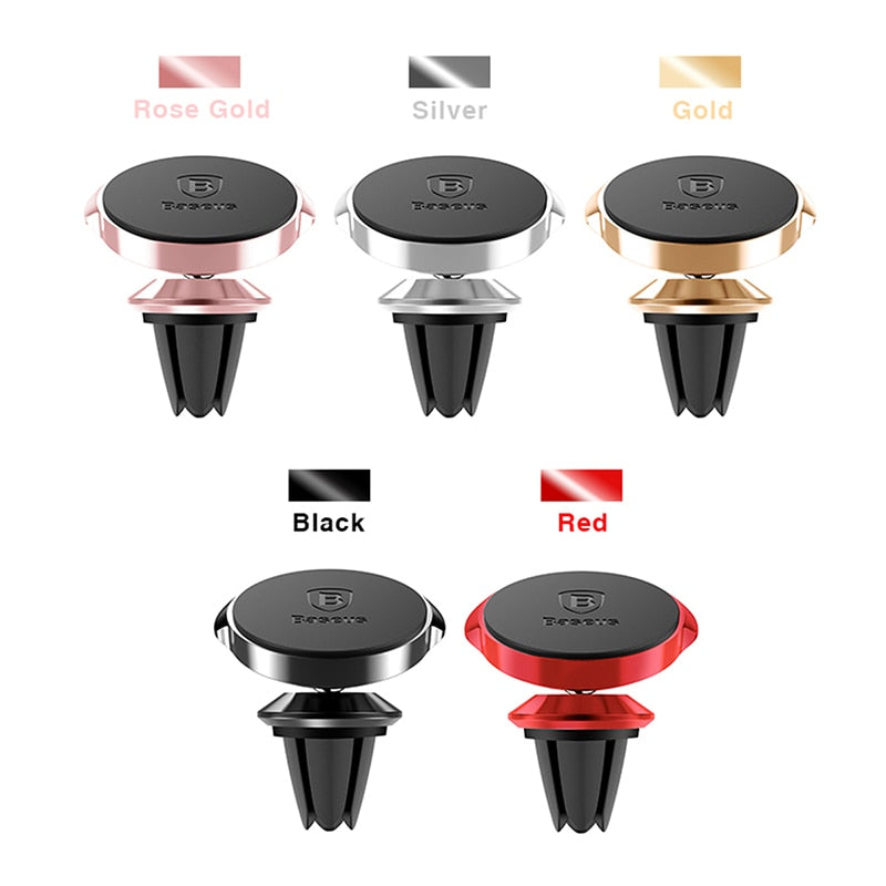 Baseus Car Phone Holder For iPhone Samsung Xiaomi 360 Degree Magnetic Phone Holder Air Vent Mount Car Cell Phone Holder Stand