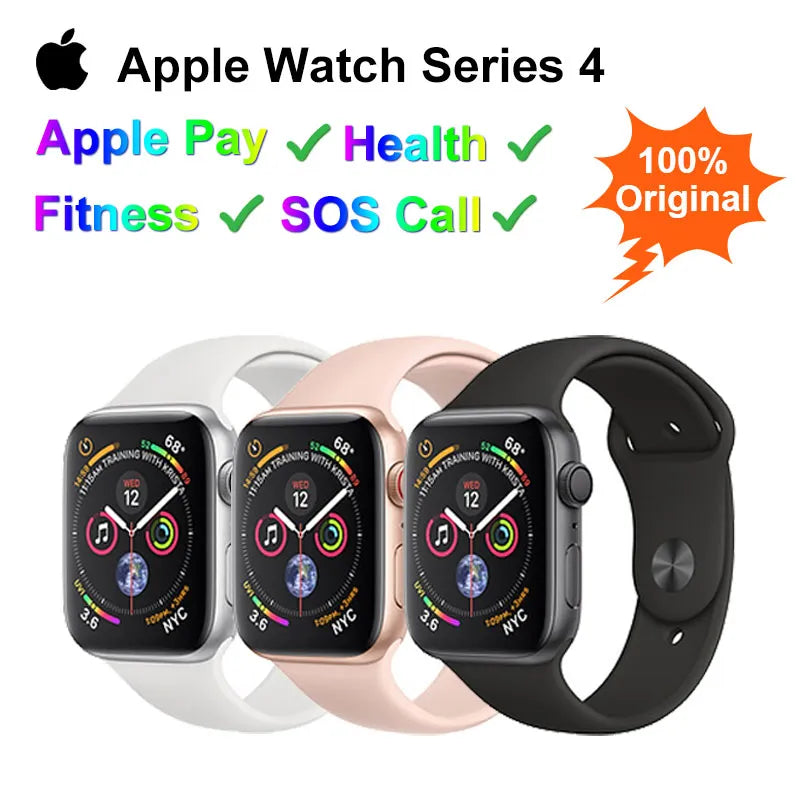 Free Shipping iwo Men's Smartwatch Digital Smart Fitness Watch Original Used Apple Watch Series 4 GPS 40MM/44MM