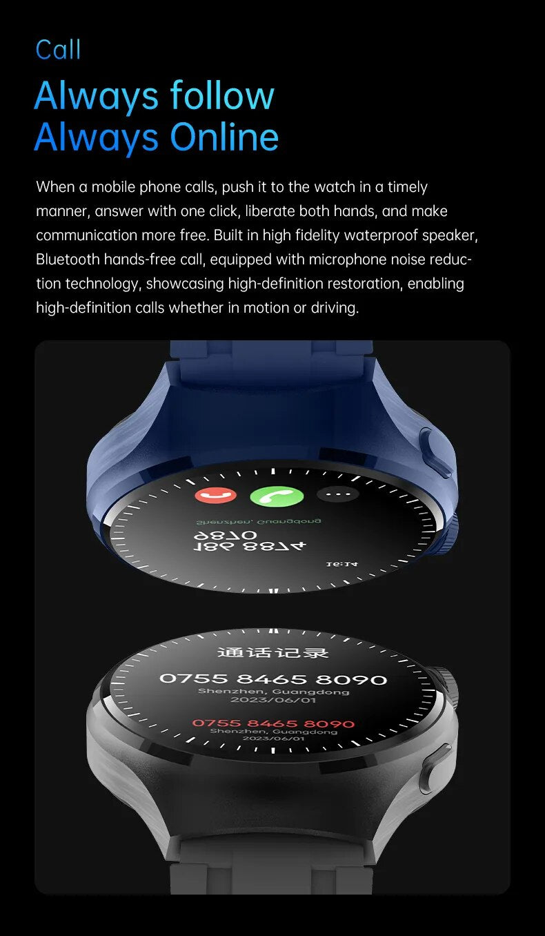 2023 New Smart Watch for Huawei Watch 4 Pro Men Women Smartwatches Bluetooth Call NFC Waterproof Blood Smartwatch for Xiaomi IOS