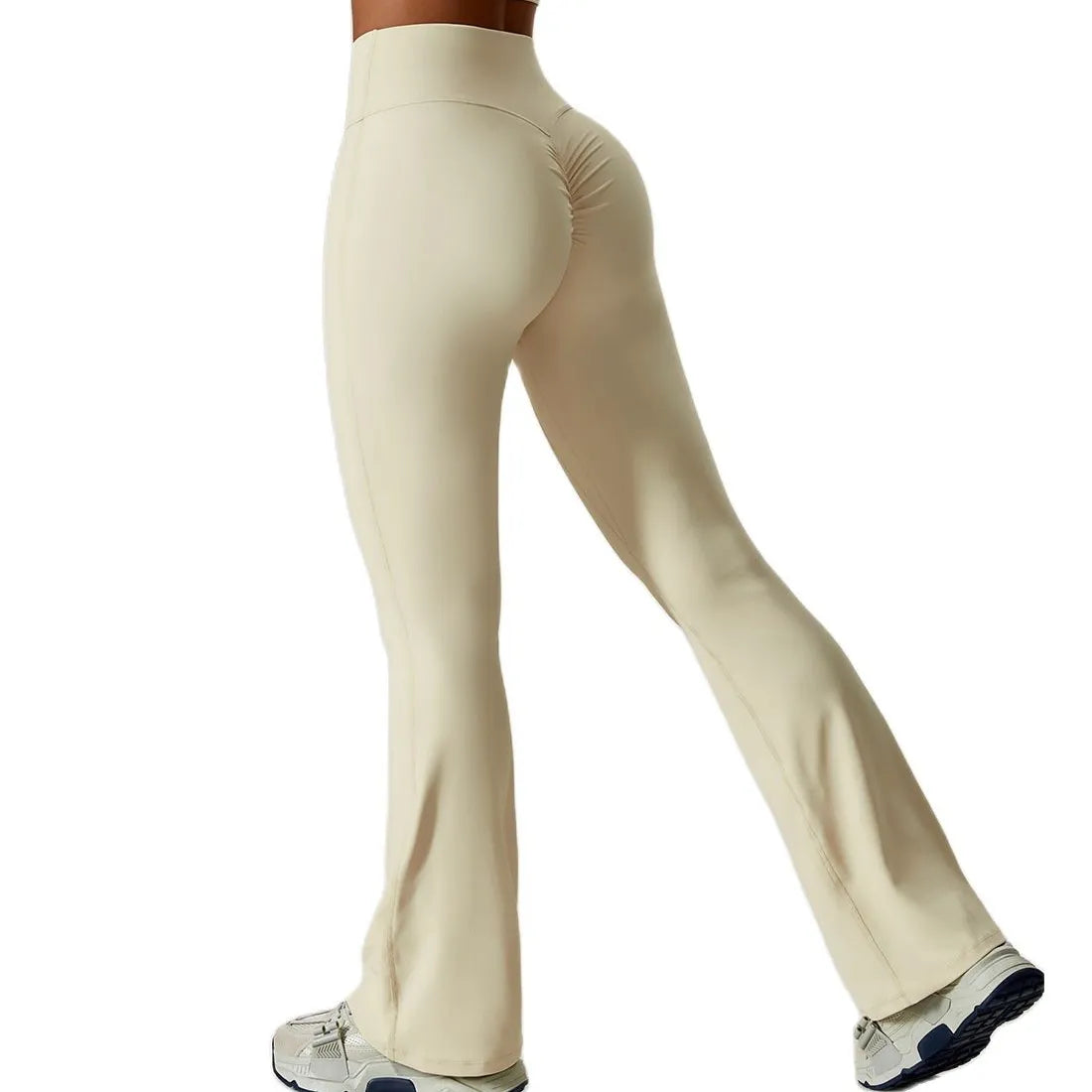 Women Yoga Bell-bottoms Tight Scrunch Butt Lifting Dance High Waist Tights Sport Pants Gym Running Breathable Fitness Leggings
